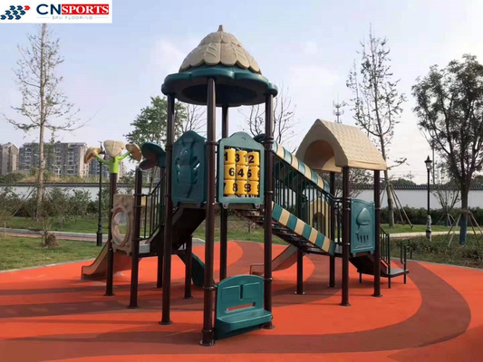Fitness Field EPDM Rubber Flooring Red EPDM Playground Surface