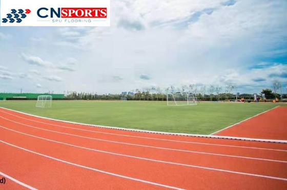 All Weather Synthetic Athletic Track 13mm Spay Coating Jogging Track Rubber Flooring