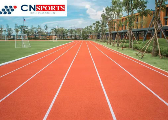 All Weather Synthetic Athletic Track 13mm Spay Coating Jogging Track Rubber Flooring