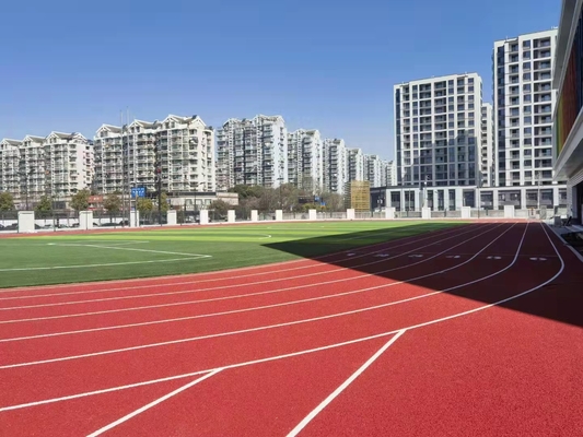 All Weather Silicone Polyurethane Running Track With Good Appearance