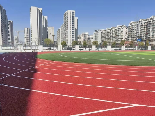 All Weather Silicone Polyurethane Running Track With Good Appearance