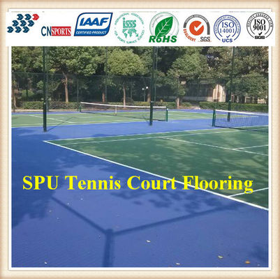 Elongation at Break 434% Silicon PU Tennis Flooring and High Rebiund and of High Quality