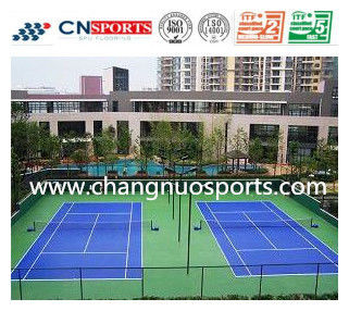 1.9mpa Tensile Strength Silicon PU Tennis Flooring ,Anti-UV and High Rebound