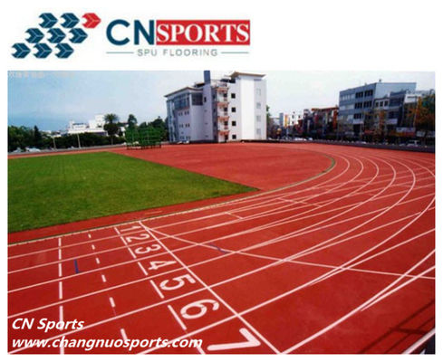 Pavement On Cement Based PU Runway Flooring CN-S05 Sandwich Type running track