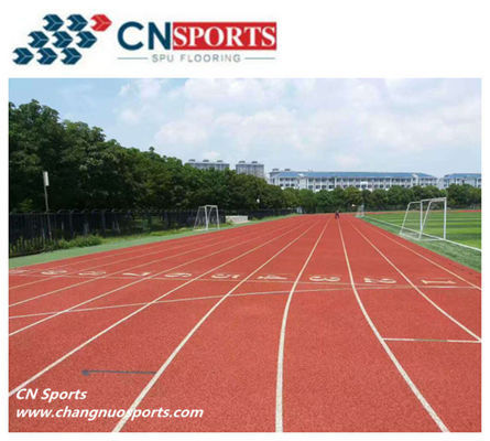 Pavement On Cement Based PU Runway Flooring CN-S05 Sandwich Type running track