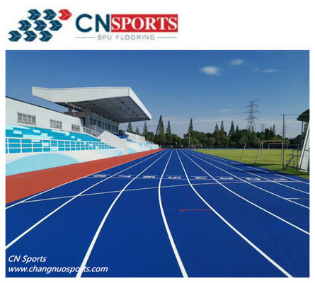 Non Toxicity High Strength SPU Sports Flooring No Smell High Rebound