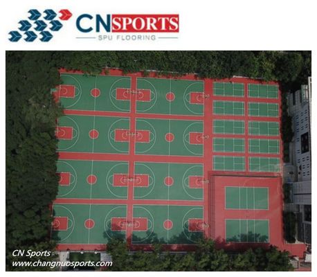 CN-S01 Silicon PU Basketball Court Flooring With Fully Penetrate ,Strengthen Substrate Surface and Increace Adhesion