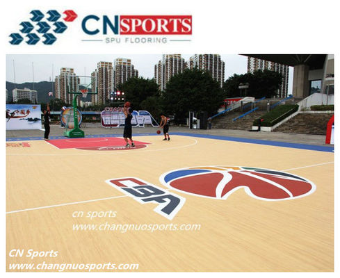 High Rebound Crystal Basketball Flooring Waterproof Soundproof Anti UV