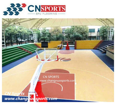 CN-S01 Silicon PU Basketball Court Flooring With Fully Penetrate ,Strengthen Substrate Surface and Increace Adhesion