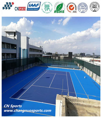 830% Elongation at Break Silicon PU Tennis Court Flooring