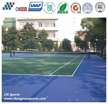 2.2mpa Tensile Strength Silicon PU Tennis Court Flooring