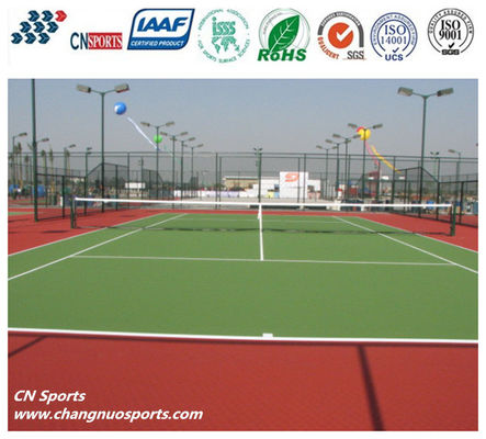 2.2mpa Tensile Strength Silicon PU Tennis Court Flooring