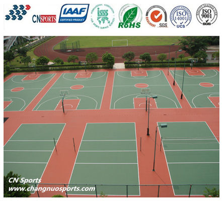 Class 1 Flame Retardancy CN-S02 Silicon PU Tennis Flooring for School