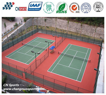 Class 1 Flame Retardancy CN-S02 Silicon PU Tennis Flooring for School