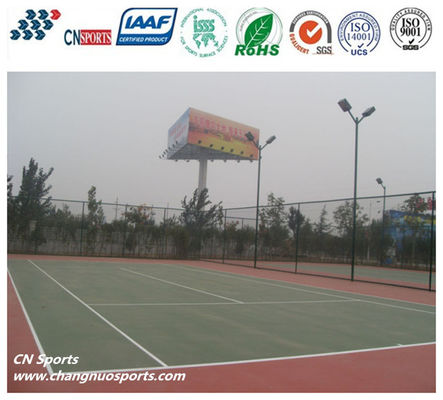 China Enviromental Label(type i)by China's ministry of Environmental Protection SPU Tennis Sports Flooring