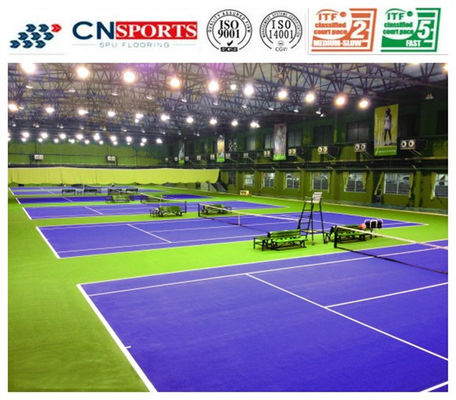 CN-S02 Non Toxic High Rebound Tennis Sports Flooring Anti Slide