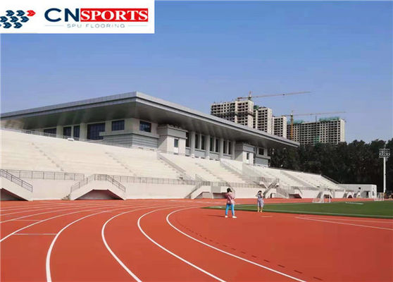 Anti Slip PU Running Track , 0.4Mpa Synthetic Running Track
