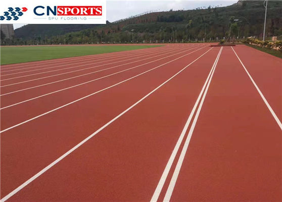 Anti Slip PU Running Track , 0.4Mpa Synthetic Running Track