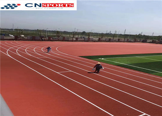 Anti Slip PU Running Track , 0.4Mpa Synthetic Running Track