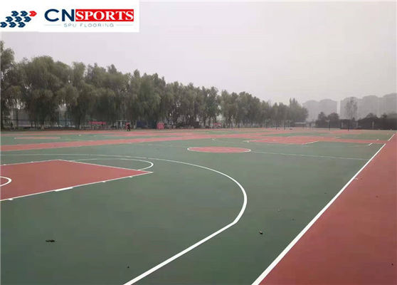 Cushion Elastic SPU Flooring 1.6Mpa Hard Top Soft Bottom