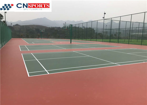 Cushion Elastic SPU Flooring 1.6Mpa Hard Top Soft Bottom
