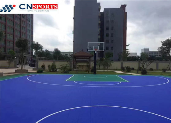 Slicon PU Outdoor Basketball Flooring Cushion Rebounce Shock Absorption