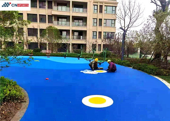 Granules EPDM Rubber Flooring , IAAF Wet Pour Rubber Flooring