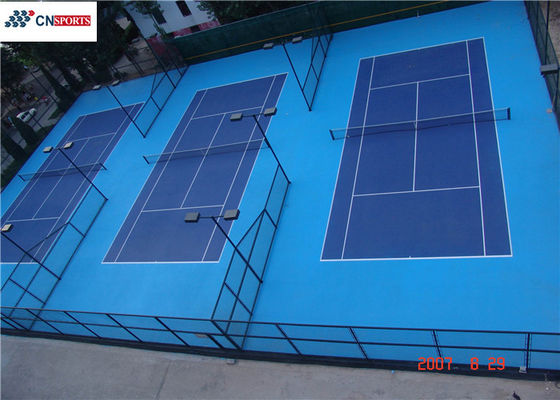 5mm 856% elongation at break Silicon PU Tennis Court Flooring