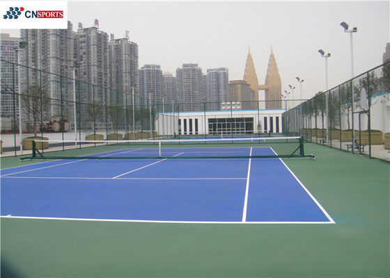 Blue Synthetic Tennis Court Acrylic Surface Wear Resistance