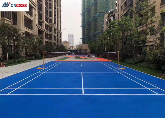 138.6Elongation at break Silicon PU Tennis Flooring for School