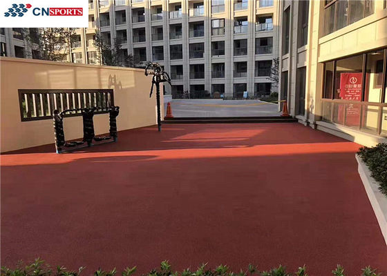 Red Laminated Moving EPDM Rubber Flooring Waterproof Soundproof Anti Slide