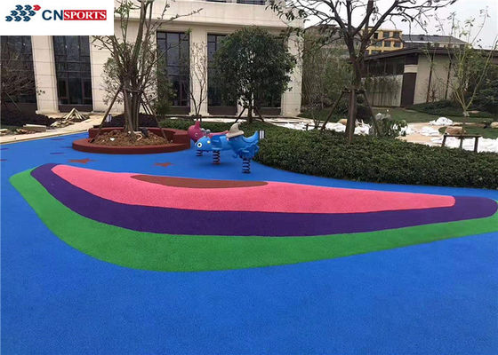 Colored Granules EPDM Rubber Flooring Soundproof UV Resistant