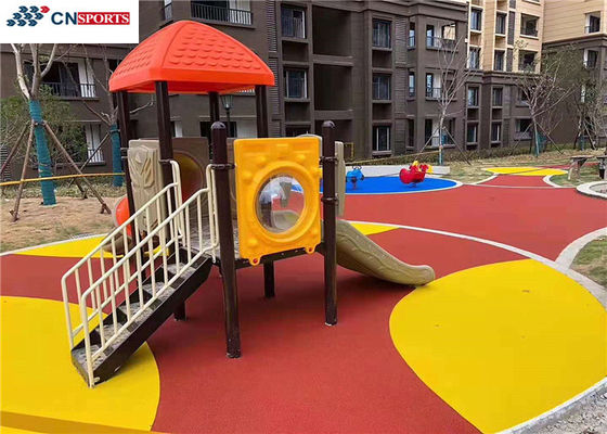 Green Synthetic Rubber Flooring Soundproof With EPDM Granules