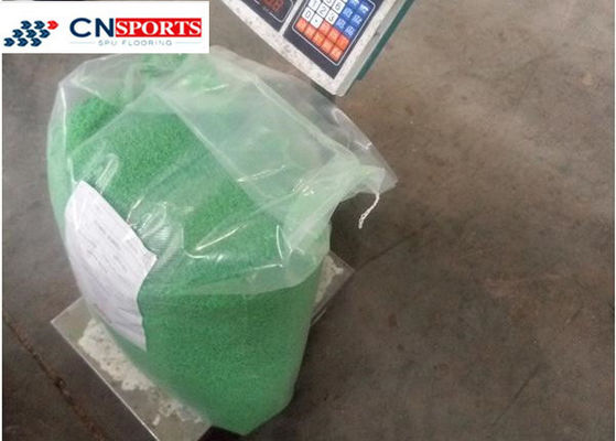 Artificial Grass Infilling IAAF Running Track Epdm Rubber Granules Green Color