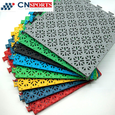 Impact Resistant PP Modular Floor Tiles Futsal Basketball Court Interlocking