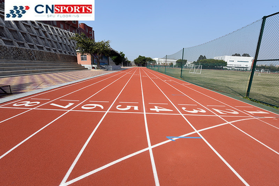 Sandwich system IAAF certified Athletic Sports Field Flooring Rubber Running Track
