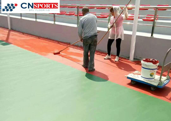 Full PUR Outdoor Athletic Rubber Running Track IAAF Certificate All-Weather