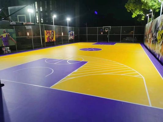 Campo sportivo all'aperto Campo da basket di badminton di gomma