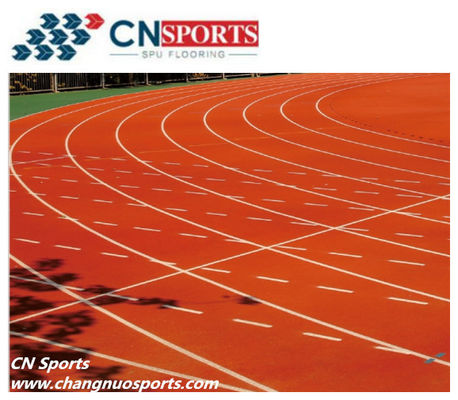 EPDM Granula PU rosso pista di corsa Full Pour Poliuretano legante