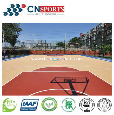 Silicon PU Outdoor Athletic Flooring