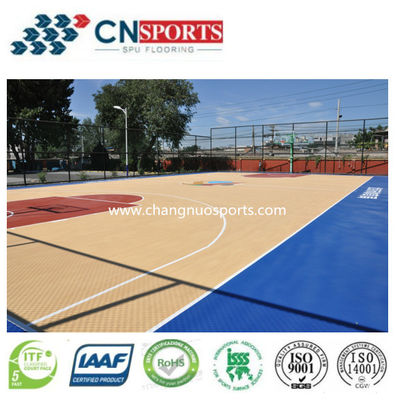 Silicon PU Outdoor Athletic Flooring